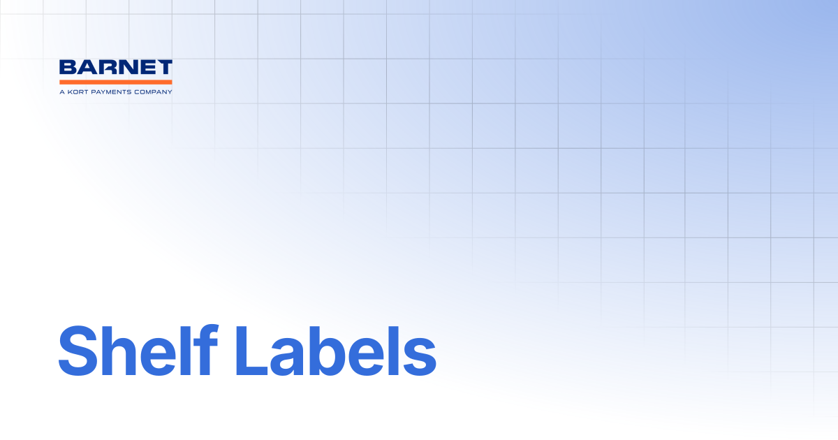 Shelf Labels | Barnet Support Hub