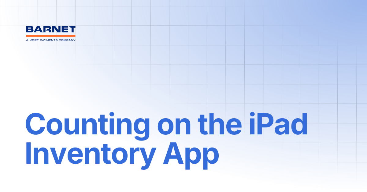 Counting on the iPad Inventory App | Barnet Support Hub